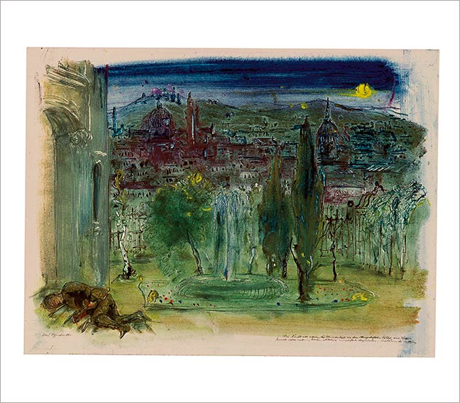 Night in a Garden in Rome