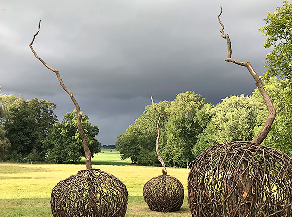 Landart-Installation in Hohen Luckow, Mecklenburg, 2019